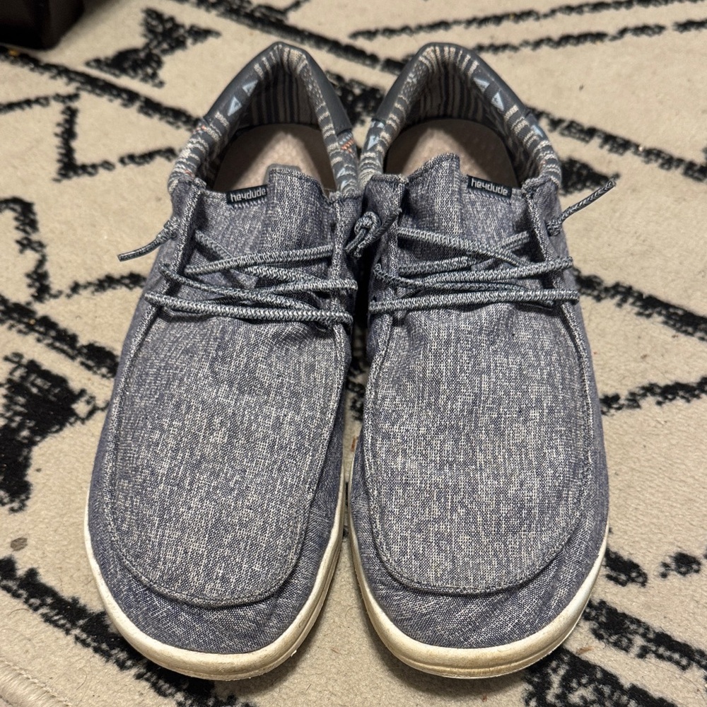 Hey Dude Men's Gray Slip-On Loafers
